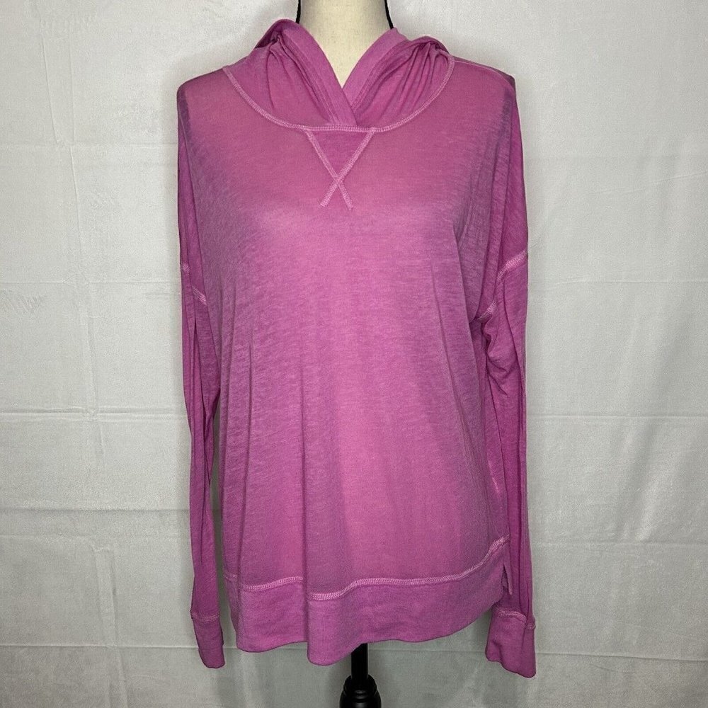 KENSIE PERFORMANCE Sz S Pink Workout Hoodie Top Lightweight